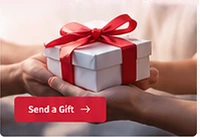 Gift wrapped in a red ribbon