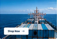 Cargo vessel at sea